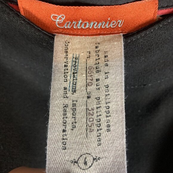 Cartonnier Anthropologie Pants Pull On Women's 4 Black Stretch Slash Pocket 9706 - Picture 8 of 13